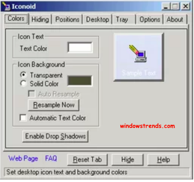 Iconoid Application uses in Windows 10 OS